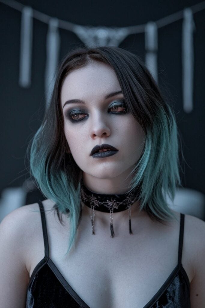 Medium Goth 20 Medium Length Goth Hairstyles - Gloomy Girlz