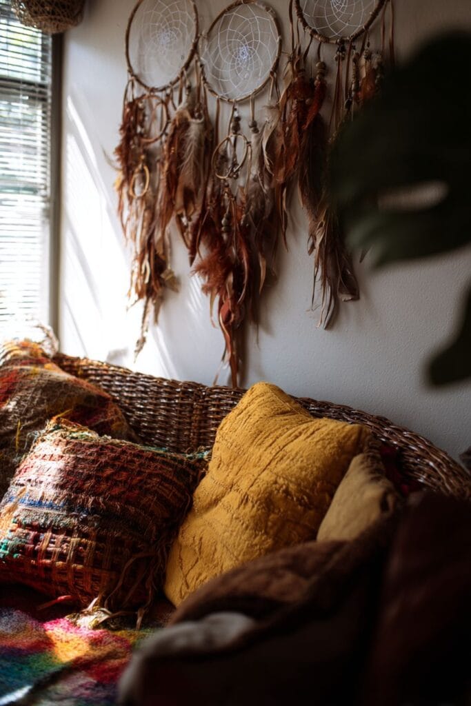 30 Bohemian Wall Décor Ideas - Gloomy Girlz
